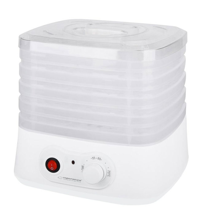 Esperanza Deshidratador de alimentos EKD004 250 W Blanco transparente