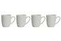 DKD Home Decor Mug 10 x 9 x 12 cm Set de 4 Porcelana Blanco