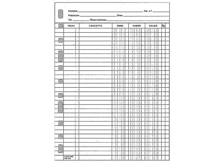 Finocam Recambio Multifin Cuentas Corrientes 3003