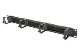 Digitus 1U cable management panel with brush entries 4x