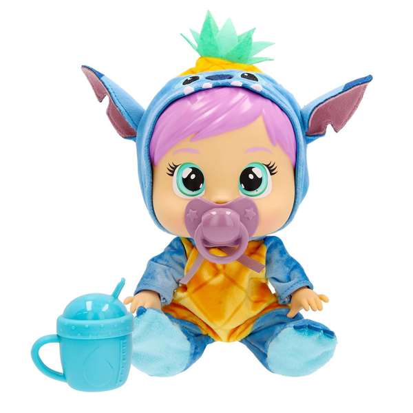 Imc Toys Muñeco Bebé Llorón Stitch Loving Care con Biberón y Chupete 18x11x27 cm