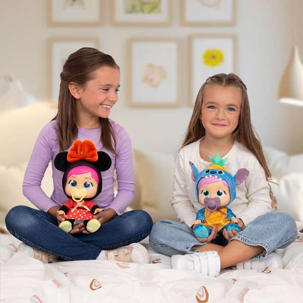 Imc Toys Muñeco Bebé Llorón Stitch Loving Care con Biberón y Chupete 18x11x27 cm
