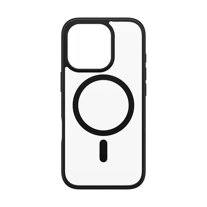 PanzerGlass HardCase Transparente con MagSafe Negro y Marco iPhone 16 Pro - Funda TPU Resistente a Golpes, Certificación MIL-STD-810H