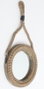DKD Home Decor Espejo de Madera y Cuerda Marrón con Bolas 28x4x61 cm