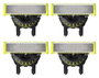 Philips OneBlade 360 Pack de 4 cuchillas de repuesto QP440/50