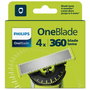 Philips OneBlade 360 Pack de 4 cuchillas de repuesto QP440/50