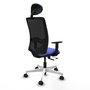 PIQUERAS Y CRESPO Silla de oficina Zulema Azul claro y Negro