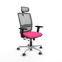 PIQUERAS Y CRESPO Silla de oficina Haches Rosa y Gris
