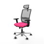 PIQUERAS Y CRESPO Silla de oficina Haches Rosa y Gris