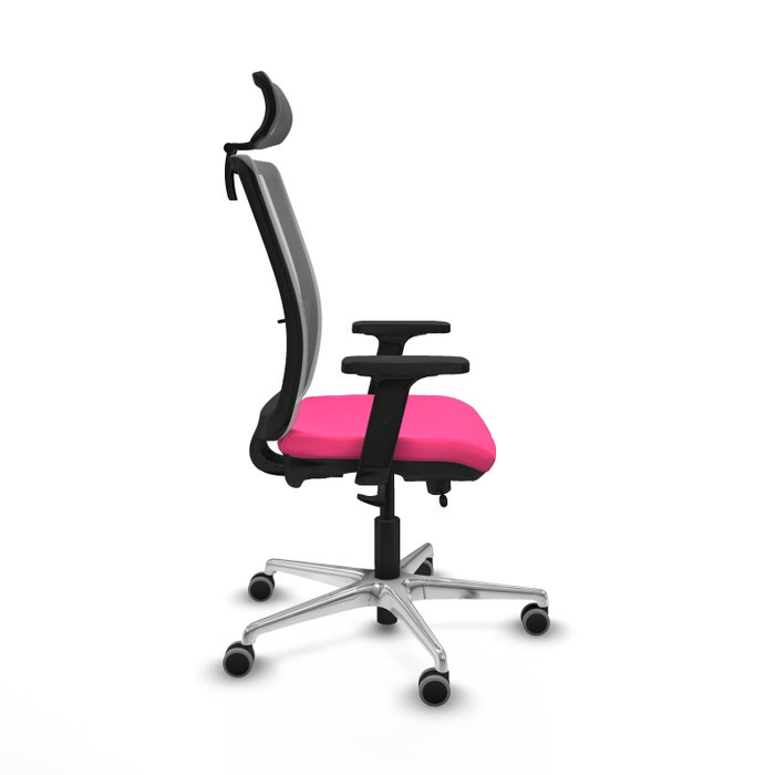 PIQUERAS Y CRESPO Silla de oficina Haches Rosa y Gris PIQUERAS Y CRESPO Silla de oficina Haches Rosa y Gris