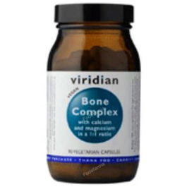 VIRIDIAN Bone Complex 90 Cápsulas Veganas para Mantenimiento de Huesos Calcio Magnesio Vitamina D