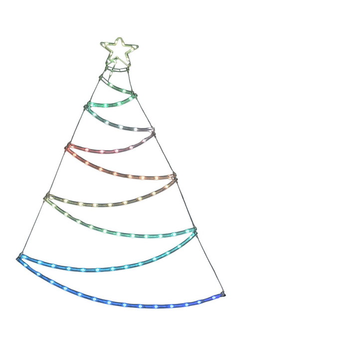 Basics Árbol adorno LED RGB con conexión USB