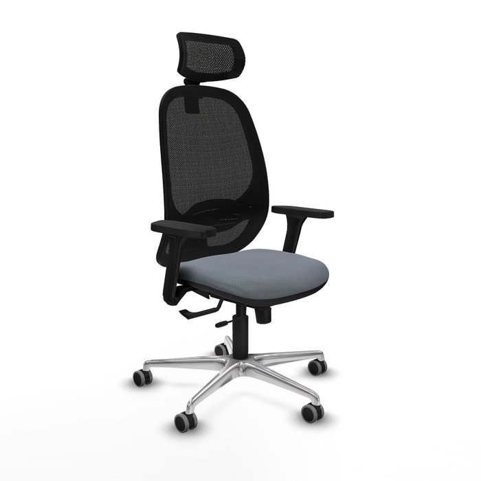 PIQUERAS Y CRESPO Silla de oficina Cilanco con Mecanismo Sincro/Traslack, Gris y Negro PIQUERAS Y CRESPO Silla de oficina Cilanco con Mecanismo Sincro/Traslack, Gris y Negro