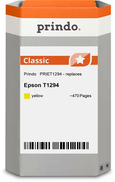 Prindo PRIET1294 Classic L Cartucho de tinta Amarillo Prindo PRIET1294 Classic L Cartucho de tinta Amarillo