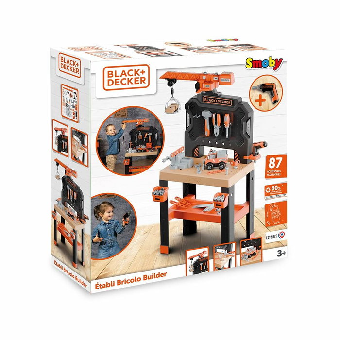 Smoby Black+Decker Bricolo Builder para 3 años Smoby Black+Decker Bricolo Builder para 3 años