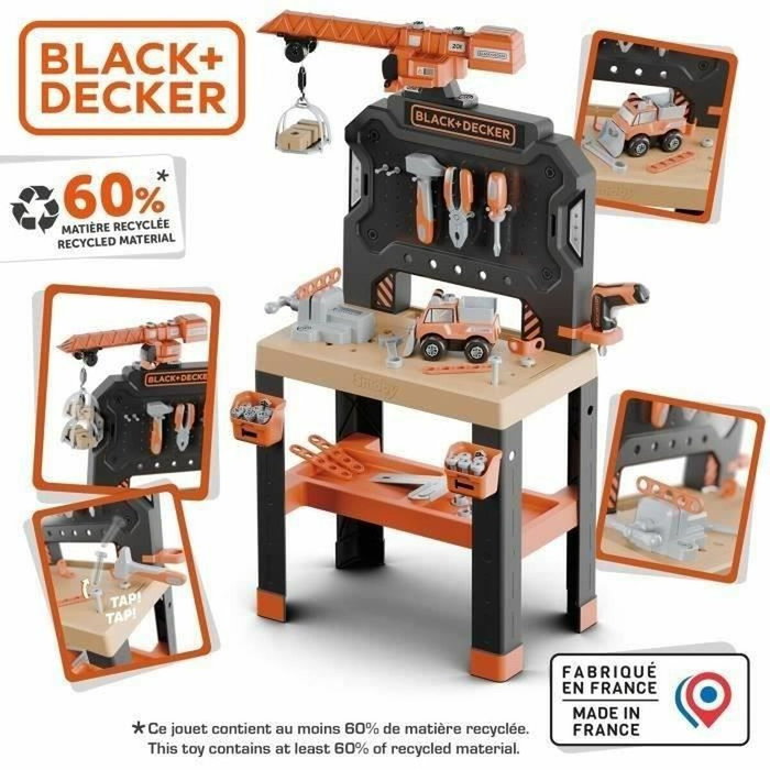 Smoby Black+Decker Bricolo Builder para 3 años Smoby Black+Decker Bricolo Builder para 3 años
