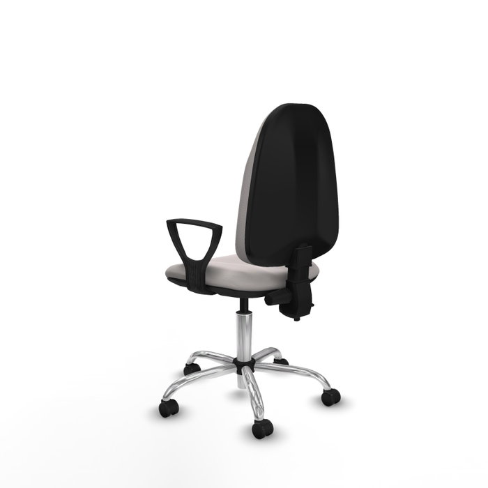 PIQUERAS Y CRESPO Silla de oficina Algarra Blanca con mecanismo de doble maneta PIQUERAS Y CRESPO Silla de oficina Algarra Blanca con mecanismo de doble maneta
