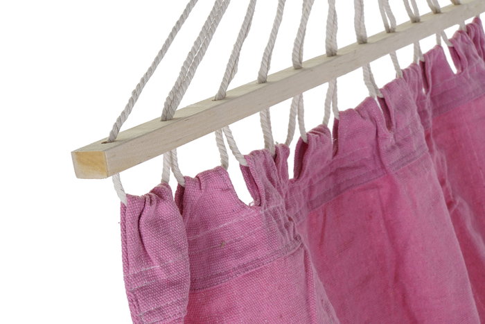 DKD Home Decor Hamaca Terraza Y Jardin Rosa Poliester/Algodon/Pino 80 x 28 x 255 cm DKD Home Decor Hamaca Terraza Y Jardin Rosa Poliester/Algodon/Pino 80 x 28 x 255 cm