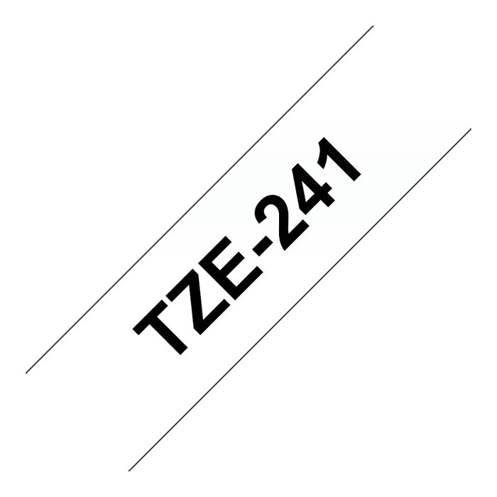 Brother TZe-241 Cinta Laminada 18mm x 8m Blanco/Negro Brother TZe-241 Cinta Laminada 18mm x 8m Blanco/Negro