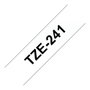 Brother TZe-241 Cinta Laminada 18mm x 8m Blanco/Negro