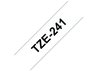 Brother TZe-241 Cinta Laminada 18mm x 8m Blanco/Negro