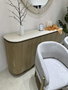 DKD Home Decor Mesa de Comedor MDF Granito Marrón Claro 180x90x75