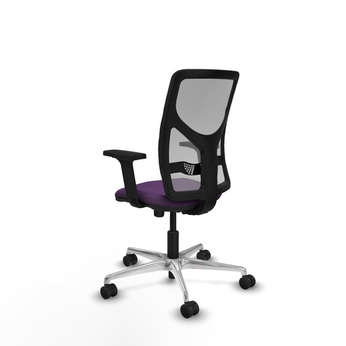 PIQUERAS Y CRESPO Silla de oficina Motilla con mecanismo Sincro, Morado y Gris