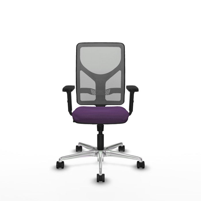 PIQUERAS Y CRESPO Silla de oficina Motilla con mecanismo Sincro, Morado y Gris