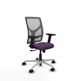 PIQUERAS Y CRESPO Silla de oficina Motilla con mecanismo Sincro, Morado y Gris