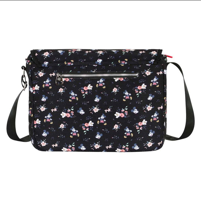 Bolso Satchel Grande Nature Disney Mickey Mouse Negro