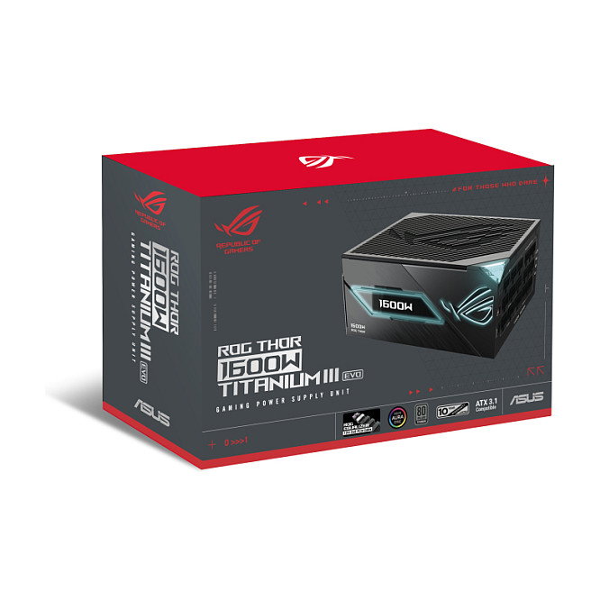 ASUS ROG THOR-1600T3-GAMING-EVO 1600 W 80 PLUS Titanium Gris