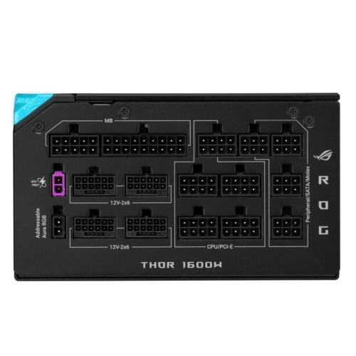 ASUS ROG -THOR-1600T3-GAMING-EVO 1600W 80+ Titanium Gris