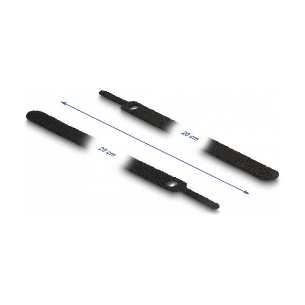 DeLOCK Bridas para cables con gancho y lazo 200 x 12 mm Negro (10 unidades) DeLOCK Bridas para cables con gancho y lazo 200 x 12 mm Negro (10 unidades)