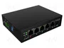 Lanberg ILFE-4P-1GE-1S-90 Switch No administrado PoE 1U Negro