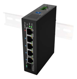 Lanberg ILFE-4P-1GE-1S-90 Switch No Administrado PoE 1U Negro