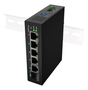 Lanberg ILFE-4P-1GE-1S-90 Switch No Administrado PoE 1U Negro