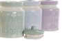 DKD Home Decor Set de 3 Botes de Dolomite 1L Surtidos