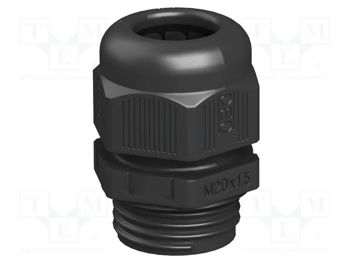 OBO Bettermann Prensaestopas V-TEC VM20 SW M20 Negro OBO Bettermann Prensaestopas V-TEC VM20 SW M20 Negro