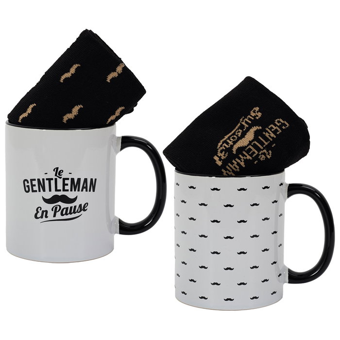 The Concept Factory Juego De Taza Y Par Calcetines Colección Pour Lui
