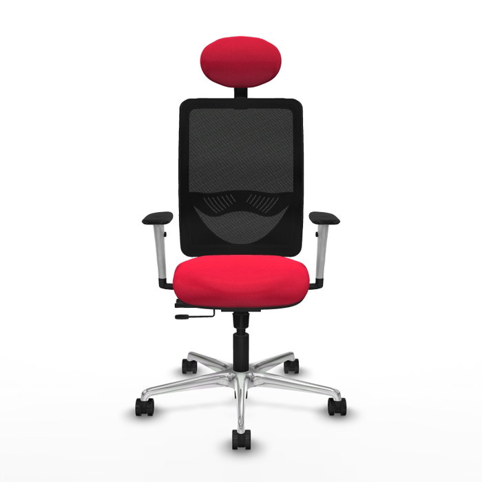 PIQUERAS Y CRESPO Silla de oficina Zulema con mecanismo Sincro/Traslack, Rojo y Negro PIQUERAS Y CRESPO Silla de oficina Zulema con mecanismo Sincro/Traslack, Rojo y Negro