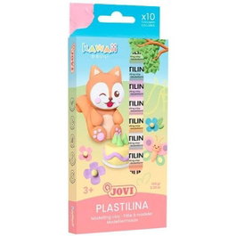 Jovi Plastilina Kawaii Estuche de 10 Barras de 15g