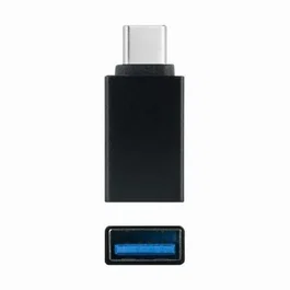 NANO CABLE Adaptador Nano Cable USB C/M - USB A/H 3.1 Negro