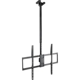 TooQ LPCE11100TSLI-B Soporte de Techo Giratorio e Inclinable para TV de 50 a 100 Pulgadas, Hasta 80 kg, Giro 180°, Inclinación -25°, Ajuste de Altura
