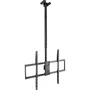 TooQ LPCE11100TSLI-B Soporte de Techo Giratorio e Inclinable para TV de 50 a 100 Pulgadas, Hasta 80 kg, Giro 180°, Inclinación -25°, Ajuste de Altura