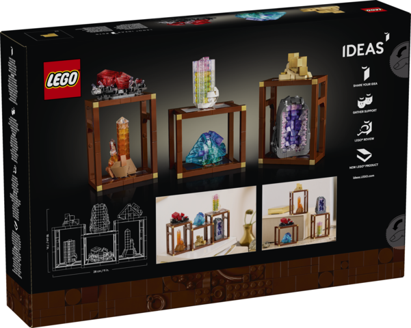 LEGO Ideas 21362 Colección de Minerales, 6 Minerales, 880 Piezas, para Adultos