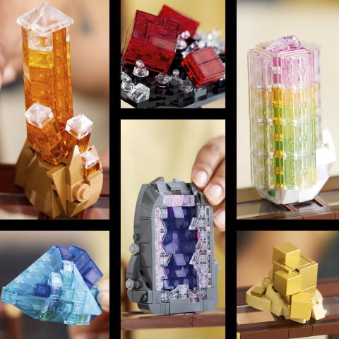 LEGO Ideas 21362 Colección de Minerales, 6 Minerales, 880 Piezas, para Adultos