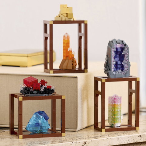 LEGO Ideas 21362 Colección de Minerales, 6 Minerales, 880 Piezas, para Adultos