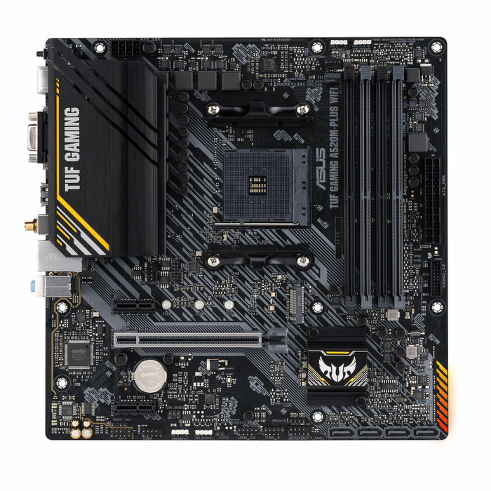 ASUS TUF GAMING A520M-PLUS WIFI AMD A520 Micro ATX AM4 ASUS TUF GAMING A520M-PLUS WIFI AMD A520 Micro ATX AM4