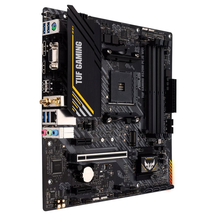 ASUS TUF GAMING A520M-PLUS WIFI AMD A520 Micro ATX AM4 ASUS TUF GAMING A520M-PLUS WIFI AMD A520 Micro ATX AM4