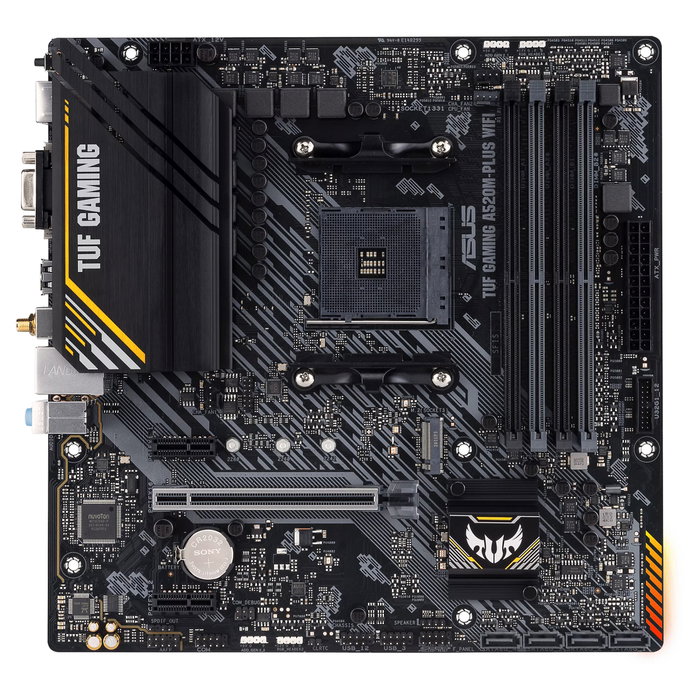 ASUS TUF GAMING A520M-PLUS WIFI AMD A520 Micro ATX AM4 ASUS TUF GAMING A520M-PLUS WIFI AMD A520 Micro ATX AM4